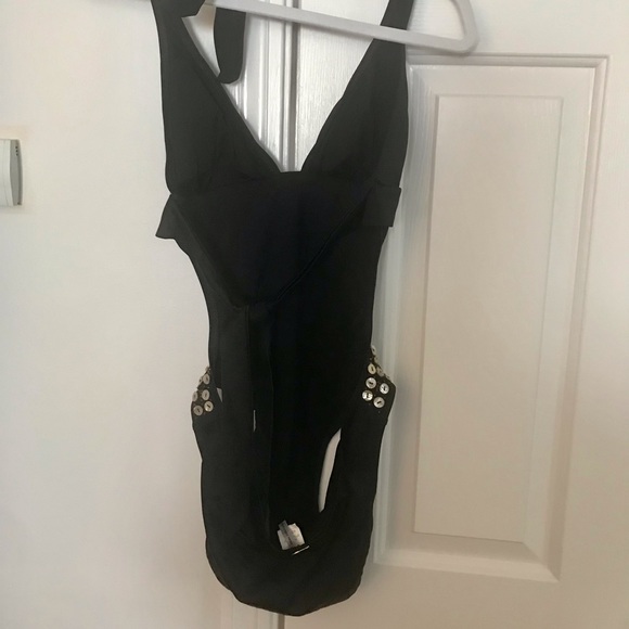 St. John Couture Embellished Cutout Swimwear Size 8 (Host Pick) - Picture 2 of 6